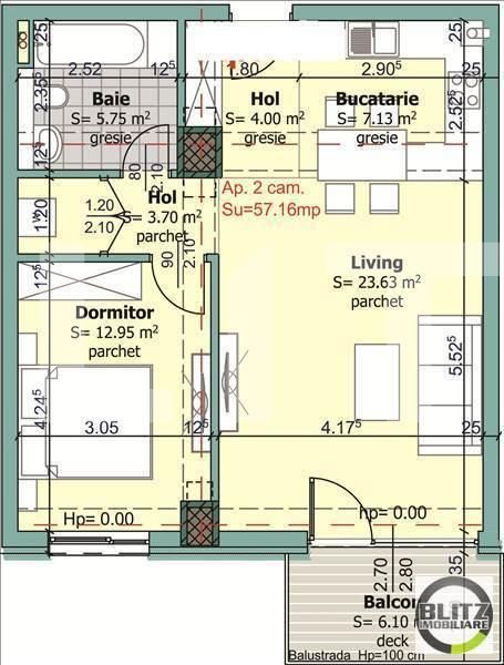Apartament de vânzare 2 camere Central - 16487AV | BLITZ Cluj-Napoca | Poza6