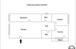 Vanzare apartament 3 camere, 80 mp, decomandat, zona Piata Marasti
