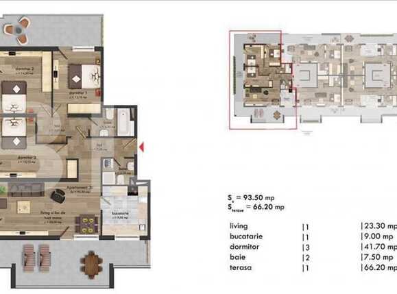 Apartament de vânzare 4 camere Bună Ziua - 16493AV | BLITZ Cluj-Napoca | Poza1