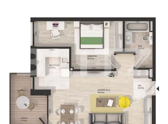 Apartament de vânzare 2 camere Marasti - 165004AV | BLITZ Cluj-Napoca | Poza1