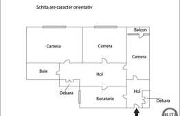Apartament de vanzare 3 camere, 74 mp utili, zona Bucium, cu boxa si parcare