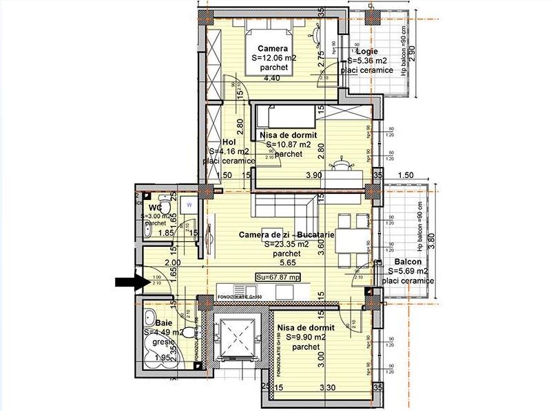 Apartament de vânzare 4 camere Baciu - 16513AV | BLITZ Cluj-Napoca | Poza1