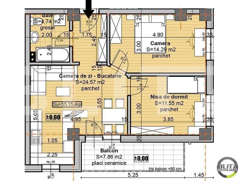 Apartament de vânzare 3 camere Baciu - 16515AV | BLITZ Cluj-Napoca | Poza11