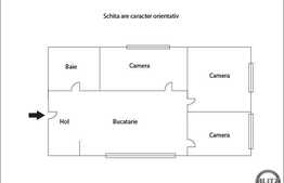 Vanzare apartament 3 camere, 68 mp, decomandat, zona OMV