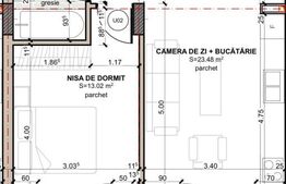 EXCLUSIVITATE, apartament 2 camere finisat, 44 mp utili, zona Eroilor 