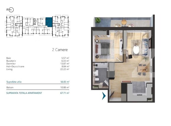 Apartament de vânzare 2 camere Marasti - 165484AV | BLITZ Cluj-Napoca | Poza7