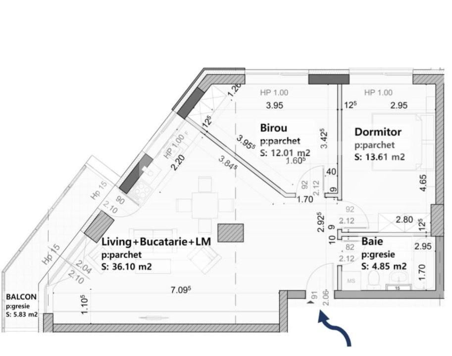 Apartament de vânzare 3 camere Tractorul - 165953AV | BLITZ Brașov | Poza6