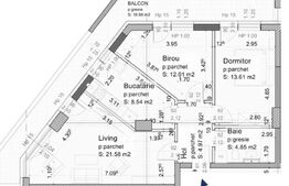 Apartament de vanzare, cu 3 camere zona Tractorul 