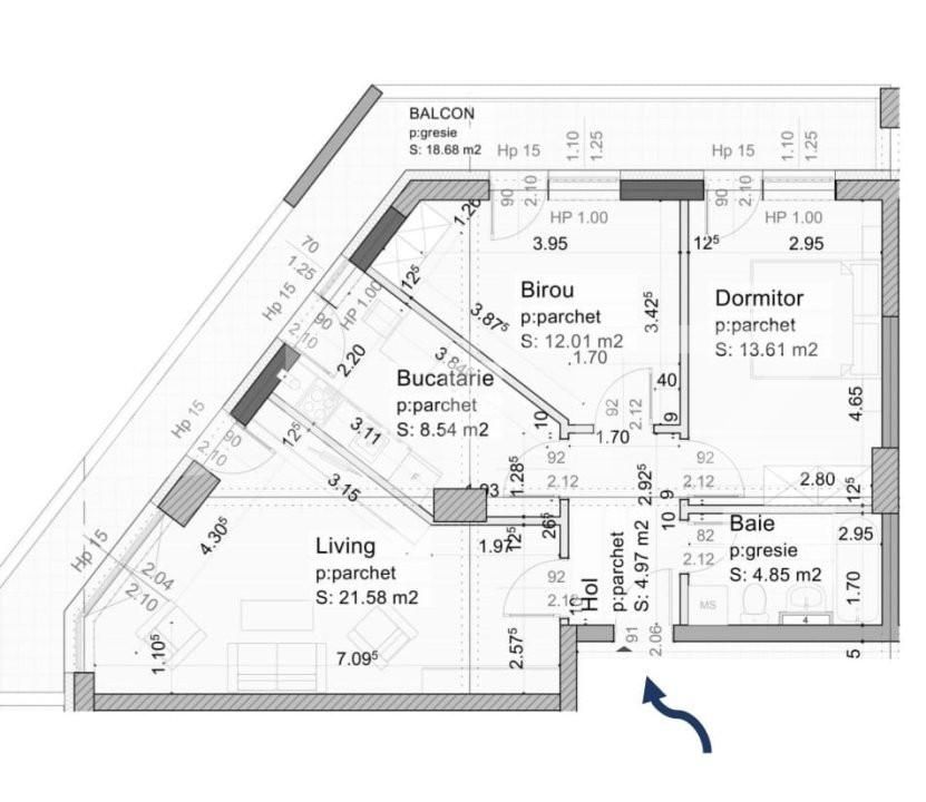 Apartament de vânzare 3 camere Tractorul - 165954AV | BLITZ Brașov | Poza4