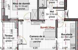 Vanzare apartament semifinisat, posibilitate RATE LA CONSTRUCTOR