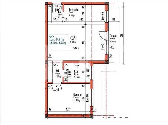 Apartament de vânzare 2 camere Bună Ziua - 16604AV | BLITZ Cluj-Napoca | Poza1