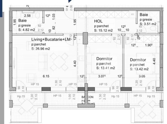 Apartament de vânzare 3 camere Tractorul - 166042AV | BLITZ Brașov | Poza2