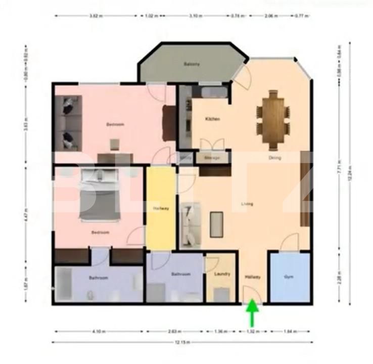 Apartament de vânzare 3 camere Europa - 166069AV | BLITZ Cluj-Napoca | Poza14