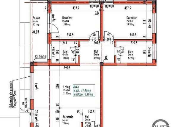 Apartament de vânzare 3 camere Bună Ziua - 16614AV | BLITZ Cluj-Napoca | Poza1