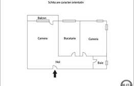 Vanzare apartament 2 camere, 56 mp, decomandat, zona strazii Urusagului!