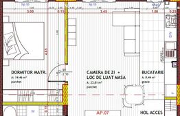 Apartament 2 camere, finisat, partial mobilat, parcare subterana,zona Eroilor