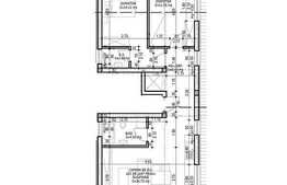 Vanzare apartament 3 camere, 68 mp, semifinisat, zona linistita