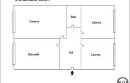 3 camere, decomandate, 65 mp, boxa, zona strazii Donath
