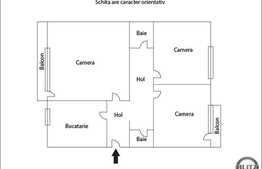 Vanzare apartament 3 camere, 83 mp, garaje, boxa, zona strazii Scortarilor