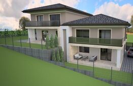 Casa cuplata, finalizata, 150mp, 4 dormitoare, 4 bai, demisol, Luna de Sus