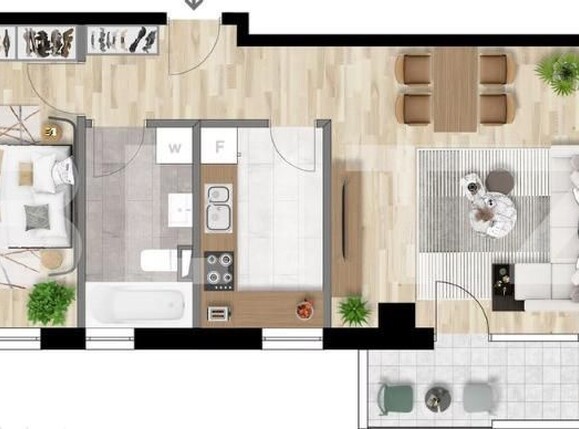 Apartament de vânzare 2 camere Intre Lacuri - 166824AV | BLITZ Cluj-Napoca | Poza1