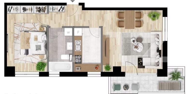 Apartament de vânzare 2 camere Intre Lacuri - 166824AV | BLITZ Cluj-Napoca | Poza1