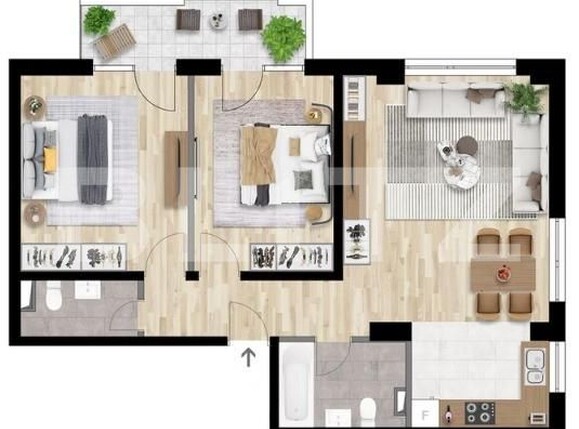 Apartament de vânzare 3 camere Intre Lacuri - 166825AV | BLITZ Cluj-Napoca | Poza1