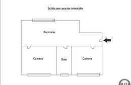 2 camere, 53 mp, decomandat, terasa 40 mp, zona Grand Hotel Italia