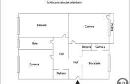 Apartament 3 camere, 68 mp, boxa subsol, zona strazii Constantin Brancusi