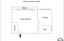 Vanzare apartament 2 camere, 46,09 mp, semifinisat, zona strazii Calea Baciului