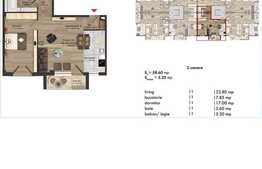 2 camere, 58,60 mp, etaj intermediar, zona strazii Buna Ziua