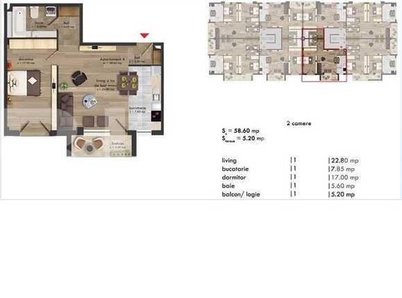 Apartament de vânzare 2 camere Bună Ziua - 16703AV | BLITZ Cluj-Napoca | Poza1