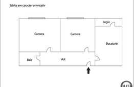 Vanzare 2 camere decomandate 50 mp, Piata Mihai Viteazul. Boxa si loc de parcare