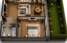 Apartament 2 camere, 43mp, gradina, in Apahida 