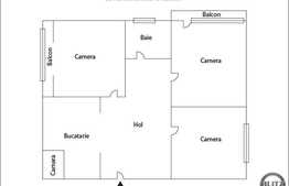 Vanzare apartament 3 camere, 69 mp, boxa subsol, zona strazii Tasnad