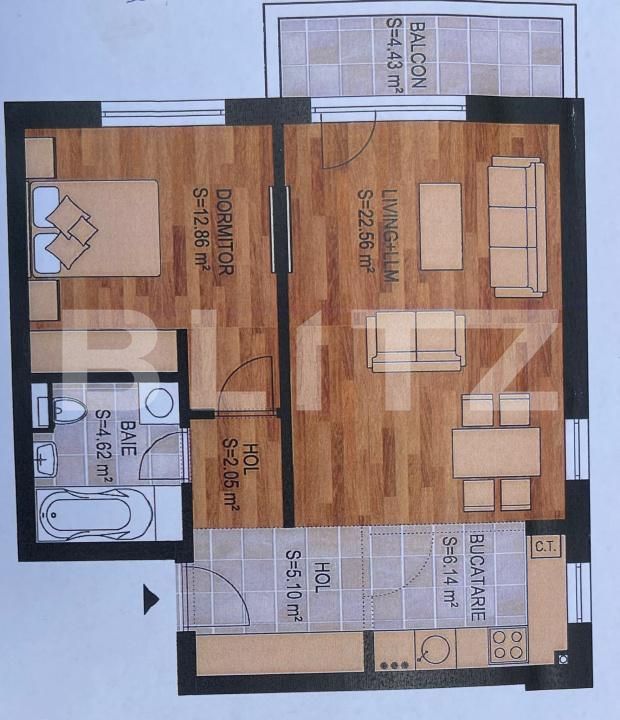 Apartament de vânzare 2 camere Tractorul - 167446AV | BLITZ Brașov | Poza12