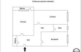 De vanzare 2 camere, 50 mp, etaj intermediar, boxa subsol, zona strazii Donath