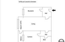 Apartament cu 2 camere de vanzare, 47 mp cu loc parcare, etaj intermediar