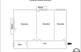 Apartament de vanzare 2 camere, decomandat, 60 mp! Zona strazii Stejarului!