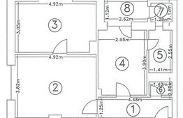 Apartament 2 camere, 56,5 mp, gradina, balcon si spatiu de depozitare, zona Iris