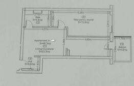 Apartament 2 camere, 46 mp, etaj intermediar, zona Zorilor