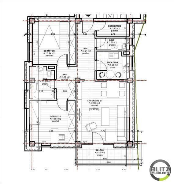 Apartament de vânzare 3 camere Borhanci - 16794AV | BLITZ Cluj-Napoca | Poza3