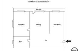 Apartament 2 camere, 43 mp, terasa de 11 mp, loc de parcare! Zona Terra!