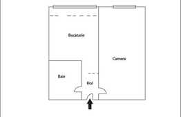 Vanzare apartament cu 1 camera in imobil reabilitat termic, zona Calea Floresti