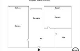 Vanzare apartament 2 camere, 50,34 mp, garaj, zona strazii Magnoliei