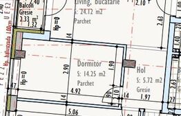 Apartament 3 camere, 2 bai, 67,85 mp, semifinisat, TVA inclus, zona Mărăști