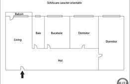 Apartament 3 camere, 72 mp, decomandat! Zona usor accesibila! Posibilitate RATE!