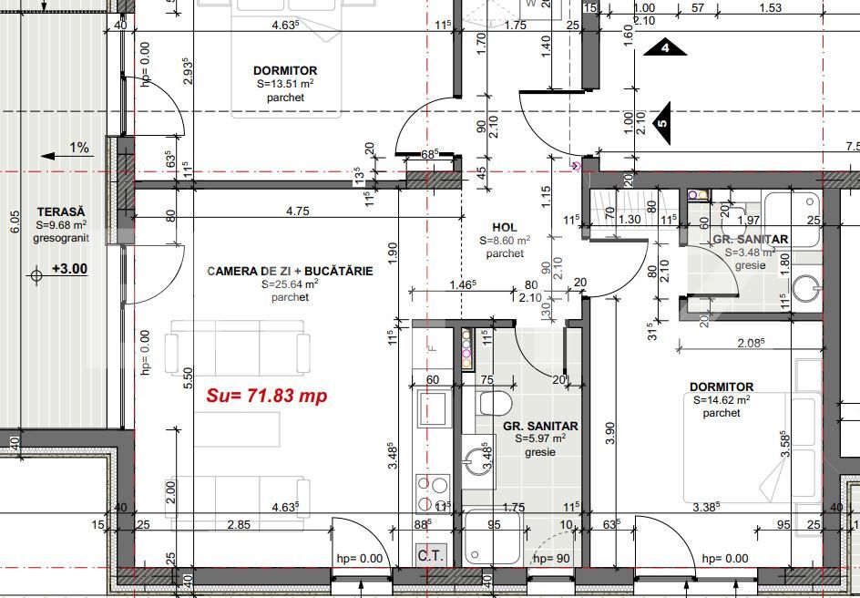 Apartament de vânzare 3 camere Apahida - 168539AV | BLITZ Cluj-Napoca | Poza5