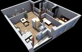 Apartament 3 camere, 65 mp, etaj intermediar, zona Tăietura Turcului