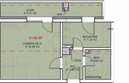 Vanzare garsoniera 36,07  mp, semifinisata, zona Iulius Mall